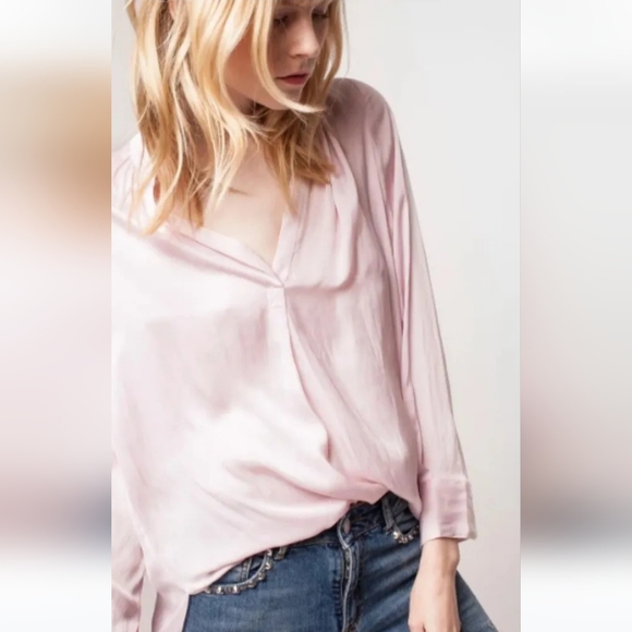 Zadig & Voltaire Pink Blouse NWT Size XS - Picture 2 of 10